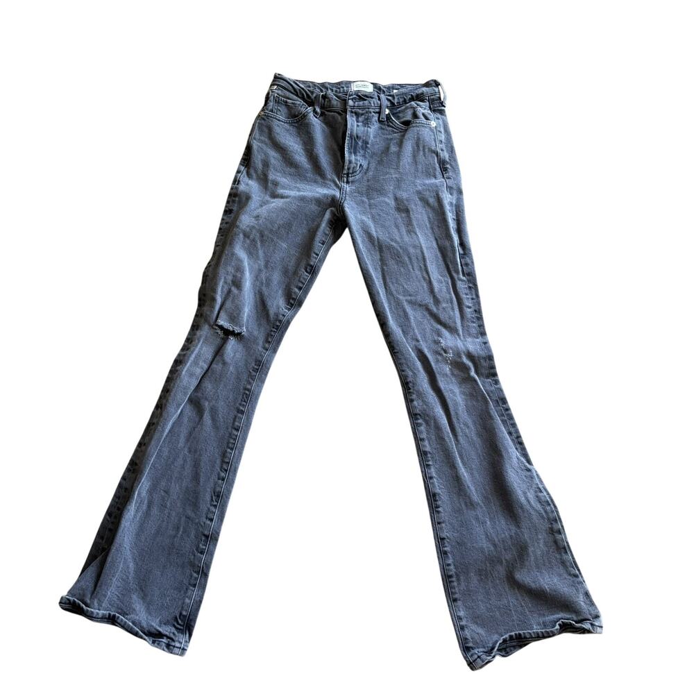 Citizens of Humanity Jeans Lilah Flare Faded Distressed Black Gray MidRise 25